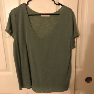 Urban Outfitters Green V-Neck